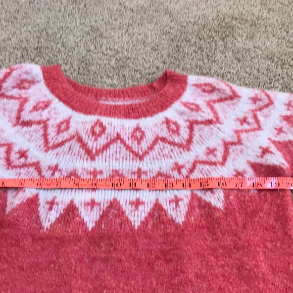 New! Sonoma medium L/S fairisle Crew sweater - Picture 7 of 8